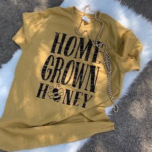 Graphic Tee, Home Grown Honey, Bee Tee, T-shirt